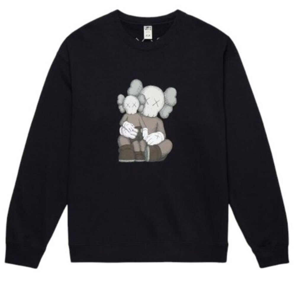 KAWS x Uniqlo Black Longsleeve Sweatshirt